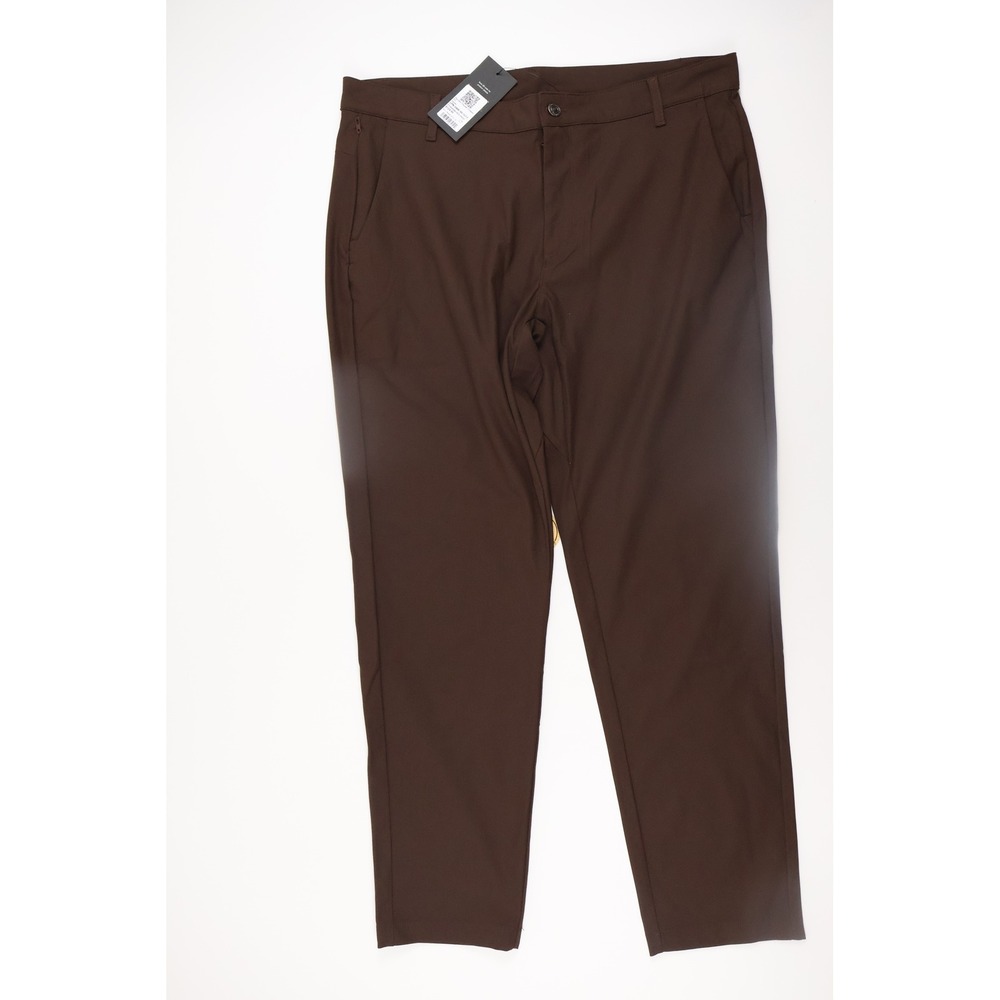 Fabletics Mens Pants The Go-To Trouser Classic Brown Solid 32 NWT